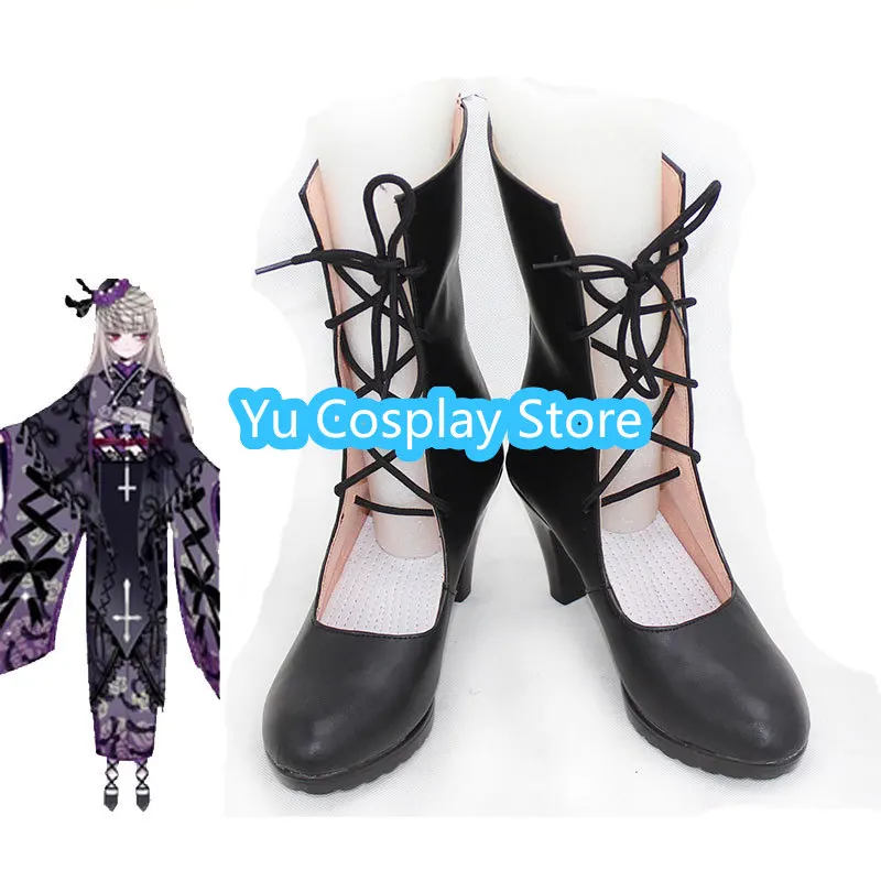 Anime Rozen Maiden Suigintou Mercury Lamp Cosplay Shoes Halloween Carnival Boots PU Leather Shoes Cosplay Props Custom Made