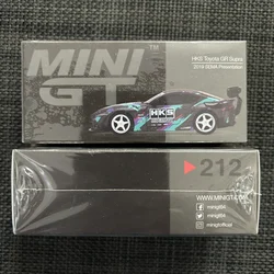 TSM MINIGT 1/64 #212 HKS GR Supra 2019 SEMA Presentation Die-cast alloy car model collection display gifts