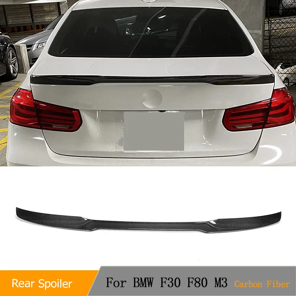 

Car Rear Trunk Spoiler Boot Lip Wings for BMW F30 F80 M3 2012-2019 328i 335i 320i 330i 340i 316i 318i Carbon Fiber/FRP