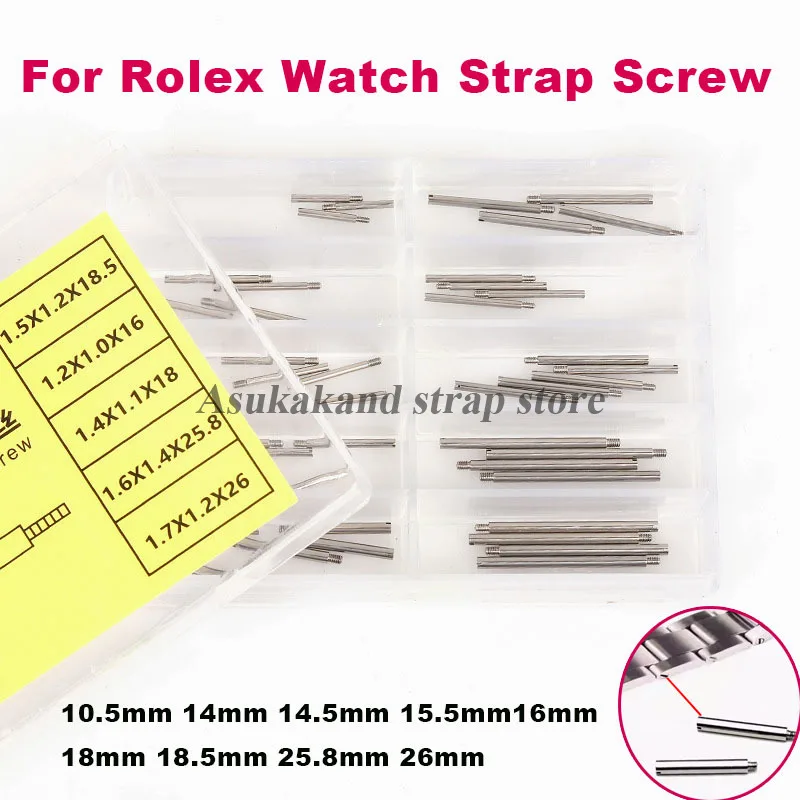 Screw Accessories For Rolex WatchStrap Screw for Rolex for Oyster Bracelet Screws Submarine Oyster Link Perpetual Dive Log Chain