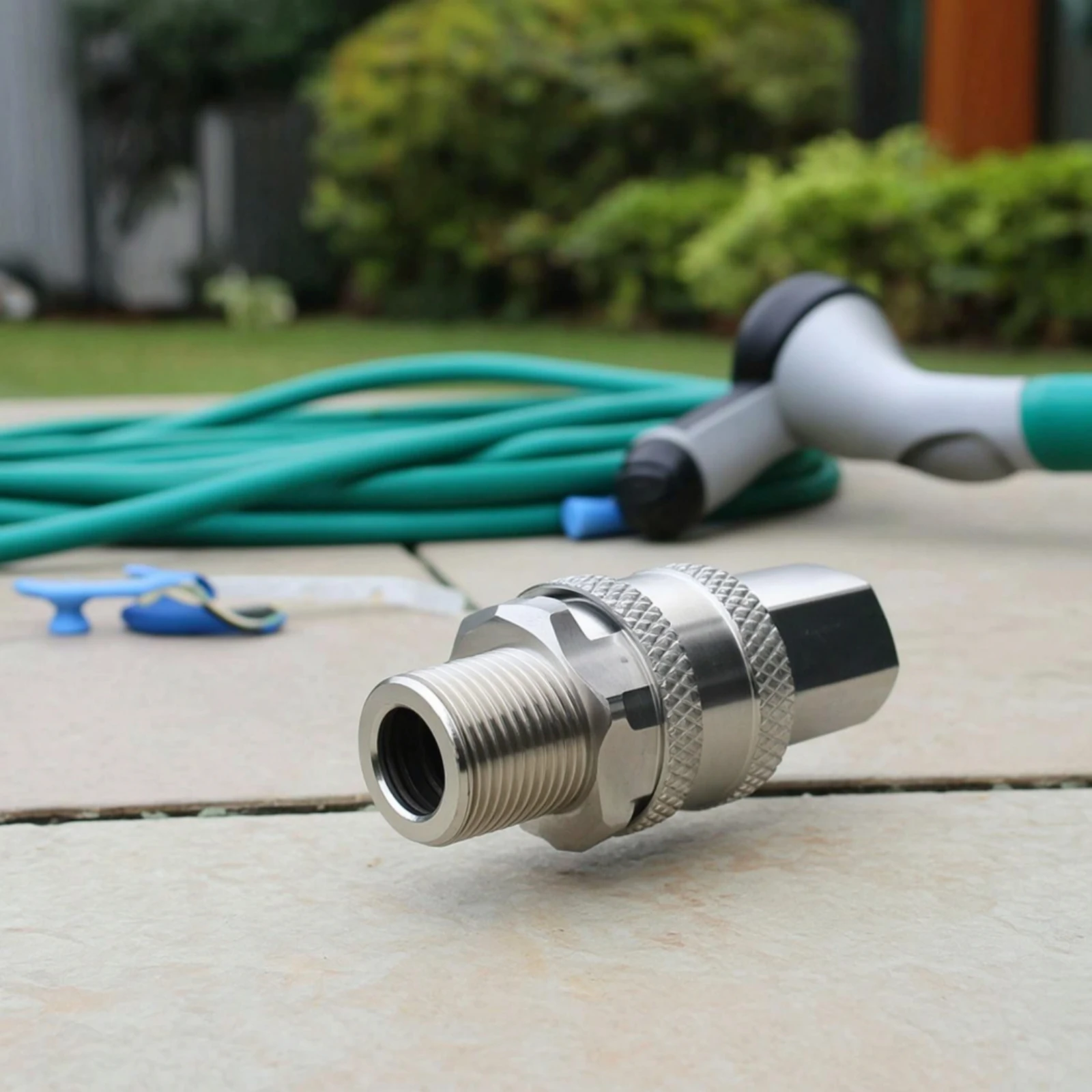 2 Pieces Quick Connect Adapter Leakseal-Tight Quick-Connect Adapter Male and Female Threads Long-Lasting for Foam Cannon, Spray