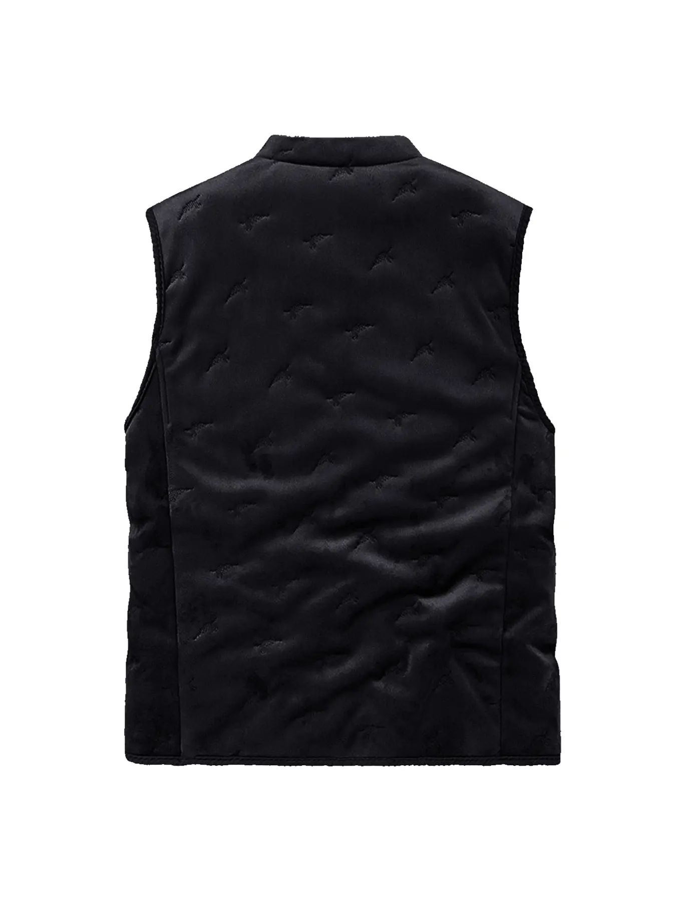 Autumn and Winter Men's Solid Color Fleece Casual Vest V Neck Cardigan Sleeveless Jacket Suitable for Outdoor Sports Leisure Breathable and Warm