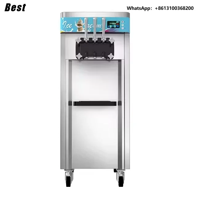 CHKJ  Hot Sales Professional Commercial  Large Output Ice Cream Machine Maker Automatic 3 Flavor Soft Serve Ice Cream Machine