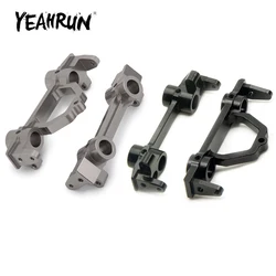 YEAHRUN Aluminum Alloy Front Rear Bumper Mount for Axial SCX10 II 90046 90047 Wrangler 1/10 RC Crawler Car Model Upgrade Parts