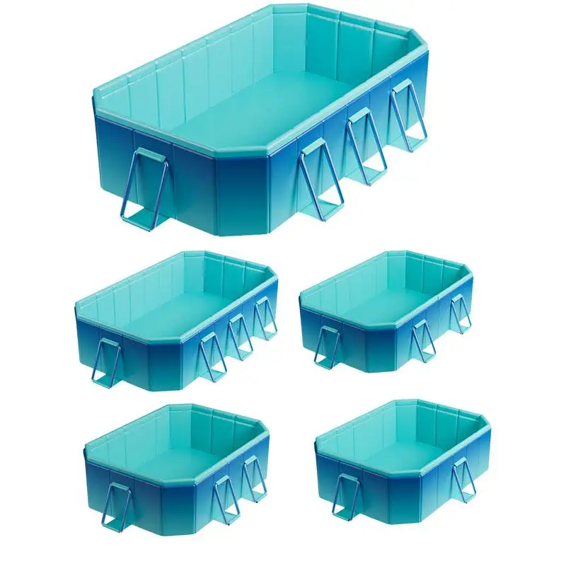 Foldable Swimming Pool Kid Pool Dog Pool Dog Swimming Pool Collapsible Portable Bath Tub Non-Inflatable Kiddie Pool Cat Shower