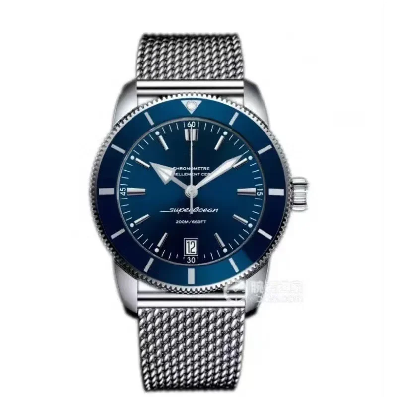 2025 Men's Blue Green Quartz Watches Exquisite Luxury Hamilton Men Best Wristwatch with Stainless Steel Band for Casual Sport