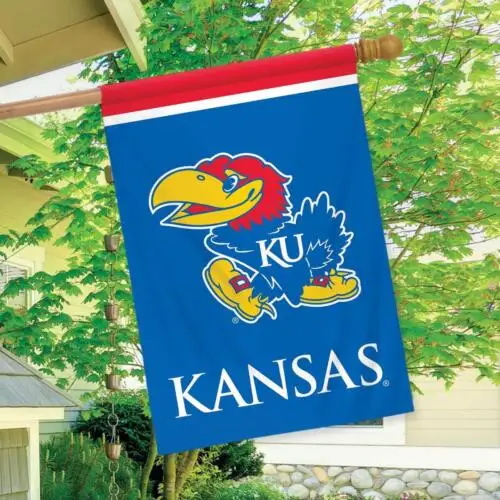 علم البيت المرخص Kansas Jayhawks Ncaa مقاس 40 بوصة × 28 بوصة