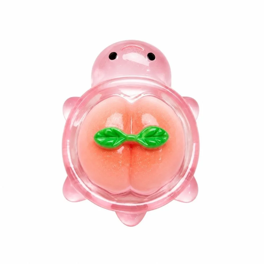 Mini Cartoon Turtle Figurine Resin DIY Craft Desktop Display Ornament Backpack Design Peach Fruit Phone Case Accessory