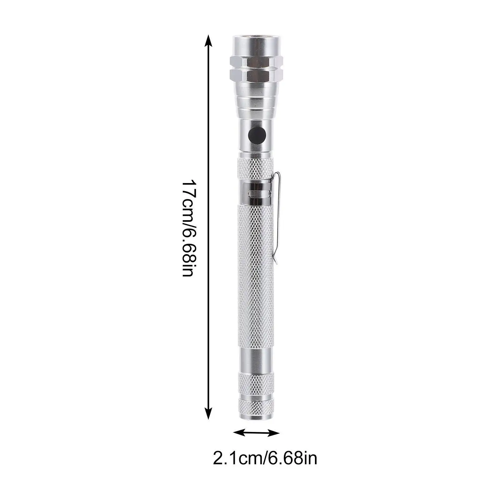 Telescopic Magnet Flashlight with -Sided Magnet and Illuminating LED Torch Lamp for Electricians Mechanics Diyers