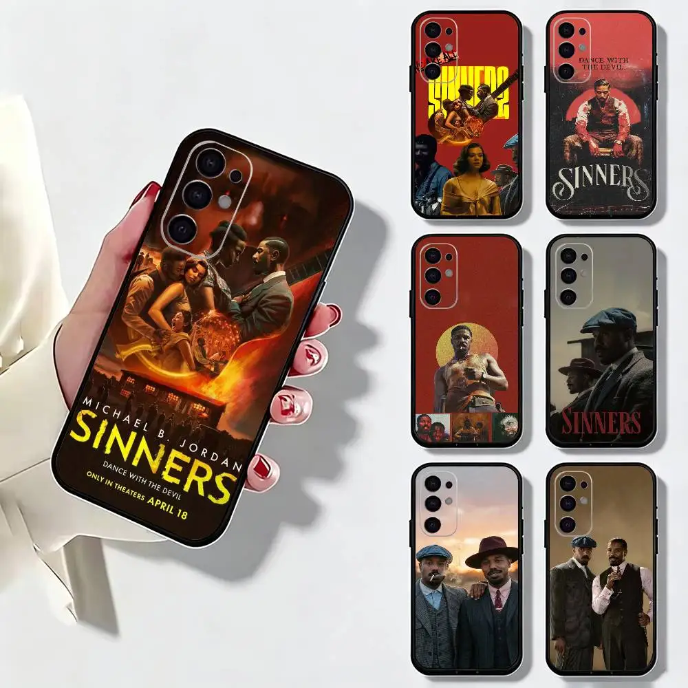 S-Sinners Movie 2025 Stack Phone Case Black Silicone Soft For Samsung S25,S24,S21,S22,S23,S30,Ultra,S20,Plus,Fe,Lite