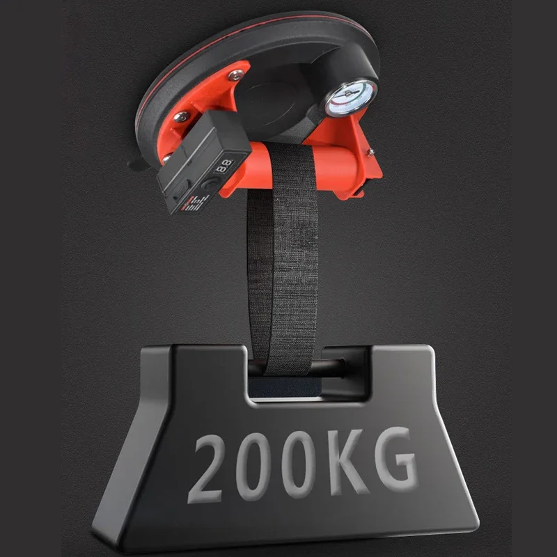 Electric Vacuum Suction Cup for Glass Tile Strong 200kg Bearing Capacity 8 Inch Industrial Sucker with Air Pump 1200mAH Battery