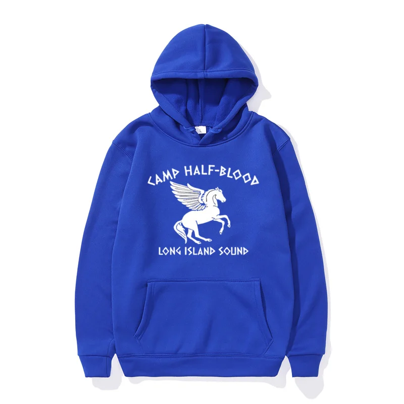 Vintage Camp Half Blood Hoodie Percy Jackson Hooded Sweatshirt Long Island Sound Greek Demi God Pullover Hero of Olympus Hoodies