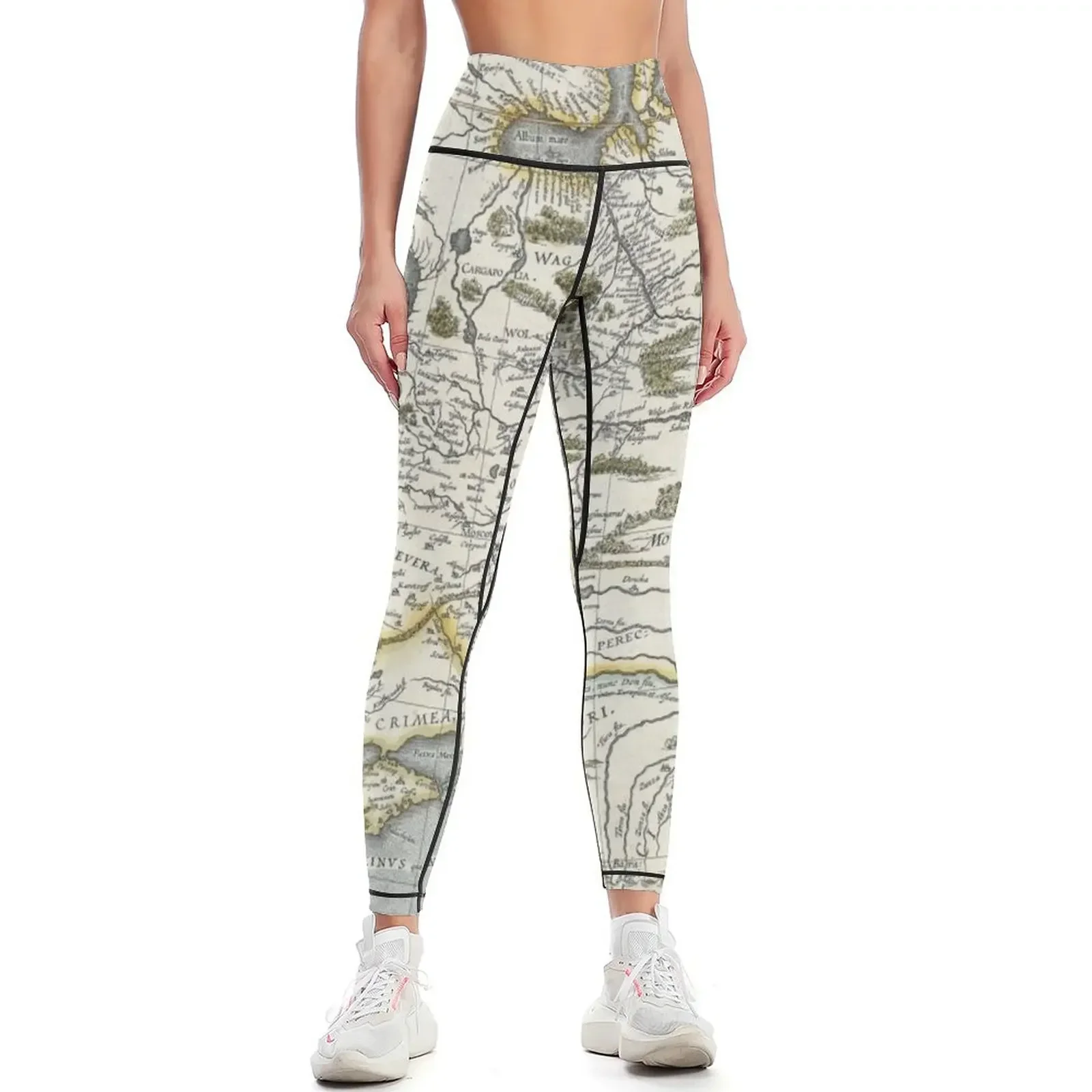

Map of Russia - Hessel Gerrits - 1613 Leggings gym wear Fitness's gym clothes Leginsy push up Womens Leggings