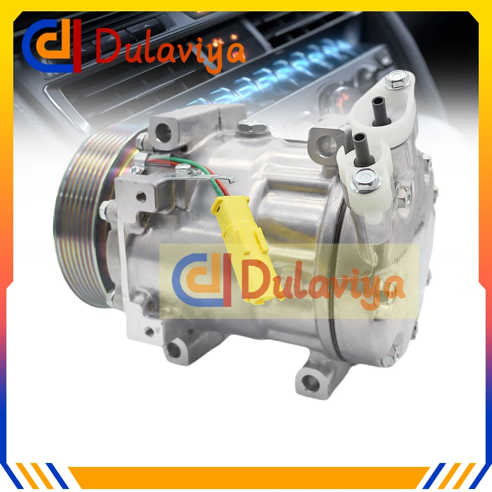 

NEW SD7V16 AC Compressor with Clutch For Renault Duster 926007398R 8201018716 00281310862 1815 7 Grooves