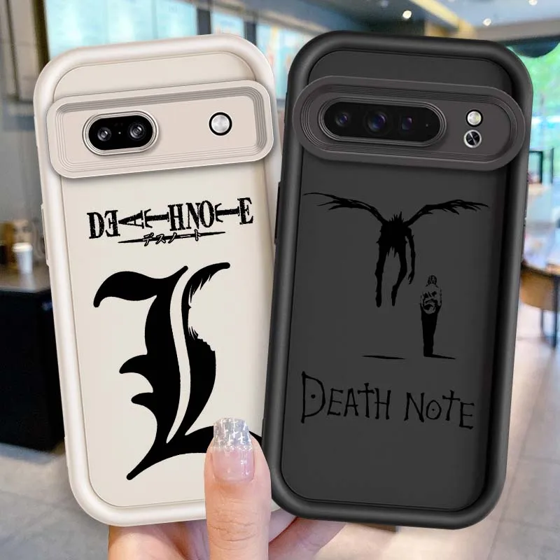 

Anime Death Note Comics For Google Pixel 9 8A 8 7 7A Pro XL 5G Eye Ladder Soft TPU Shockproof Cover Phone Case