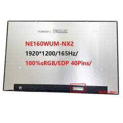 For ASUS TUF Gaming A16 FA617 16.0 inch 1920x1200 165hz 40pins LCD LED Screen Replacement Display Panel Matrix