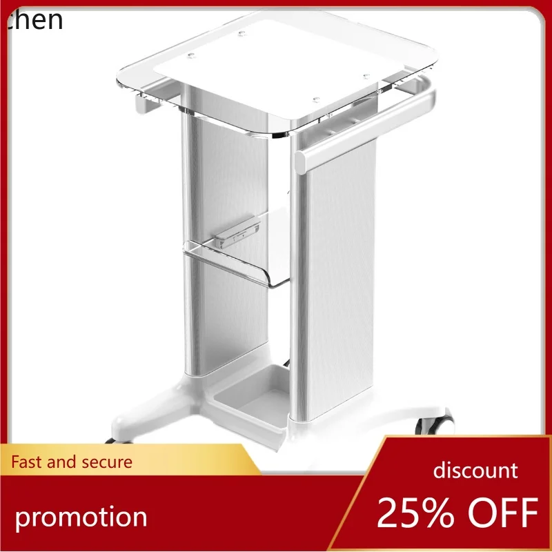 ZML cart acrylic, small bubble shelf base clinic cart enlarged