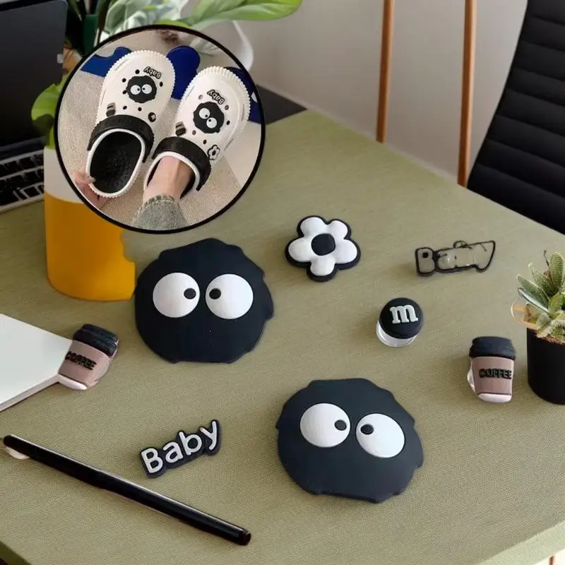8 Pcs/Set Coal Ball Series Shoe Accessories Charms Hole Shoe