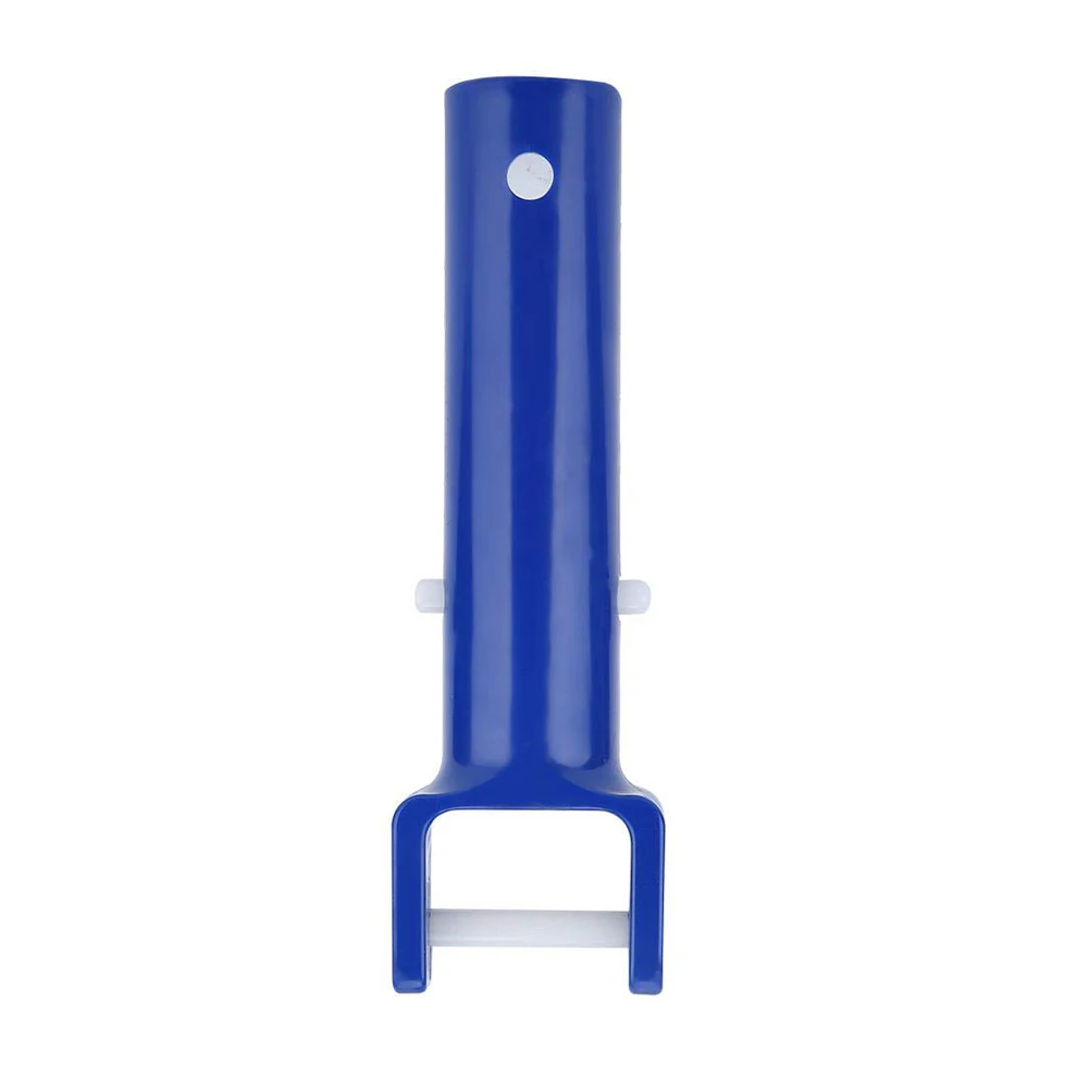 Blue V Shape Clip Brush Head Handle Replacement Handle Kit Plastic Handle with V-Clip for Swimming Pool Spa Vacuum