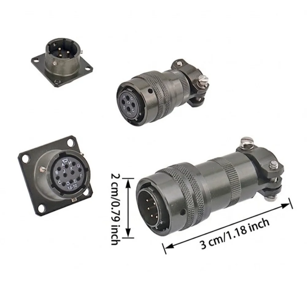 1pc Waterproof Aviation Connector Socket Circular Aviation Connector For Aerospace Automotive And Telecommunications