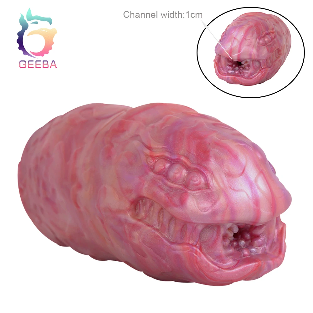 GEEBA Medusa Snake Shaped Male Masturbators Realistic Vagina Sex Toys For Men Aircraft Cup Adult Pocket Pussy Masturbation