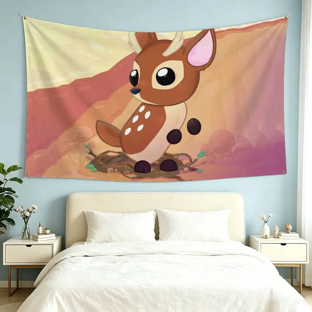 A-Adopt Me Game Flags Wall Hanging Tapestry Outdoor Garage Room Decorative flag Background Blanket