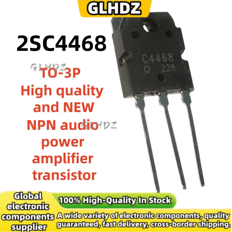 5-20PCS 2SC4468 2S*C4468 TO-3P NPN audio power amplifier transistor High quality and NEW in stock