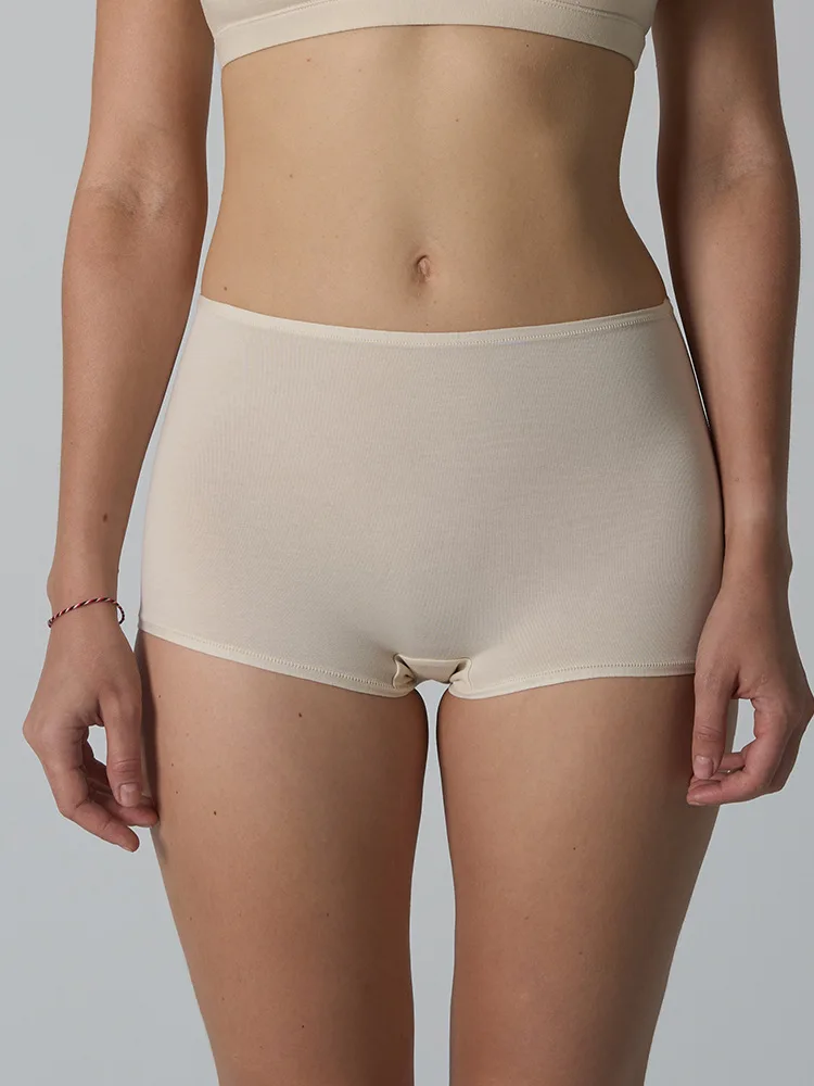 Pure Cotton Women's Briefs Yoga Underwear Home Comfort Bottoming Panties mid Waist Flat Angle Pants All Season Use