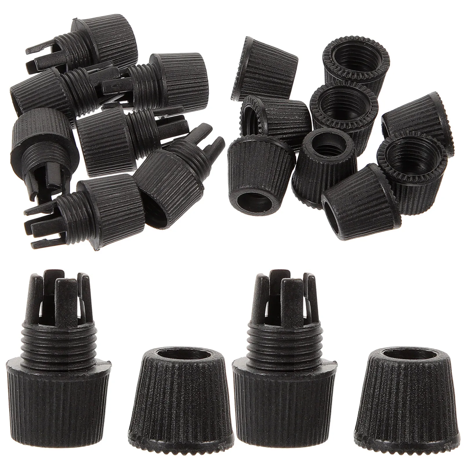 

100pcs Locking Cable Gl Lamp Connectors Grips Connector Black M10 Thread Cord Clips Strain Relief Fittings Electrical Products