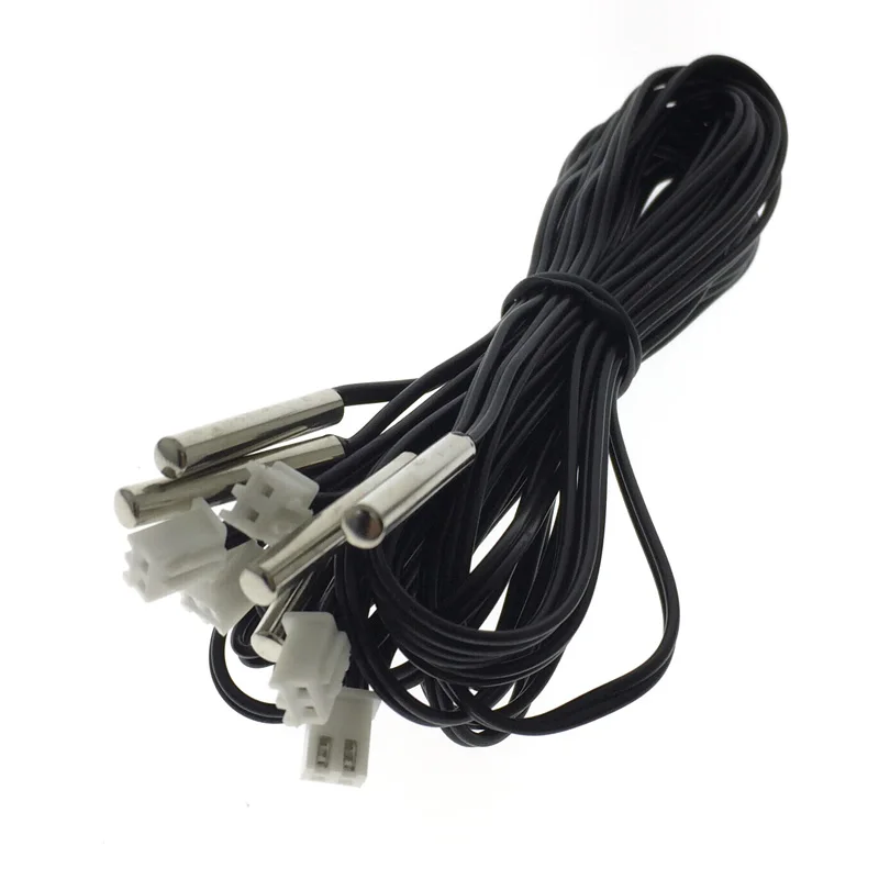 B Value 3950 100K Cylindrical Waterproof Thermal Probe 4x25mm NTC Thermistor Long 1M XH2.54-2P  Plug