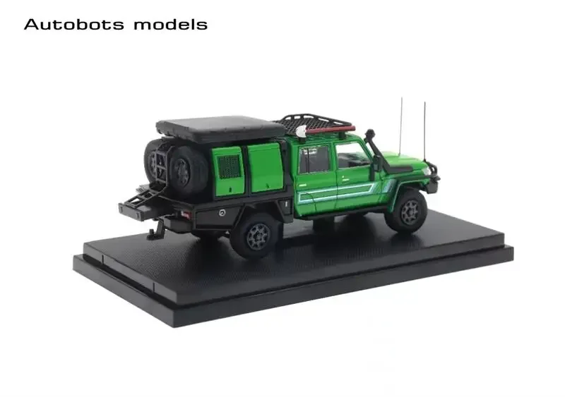 Autobots Models 1:64 Land Cruiser LC79 Pickup Double Cabin Green Livery Diecast Model Car