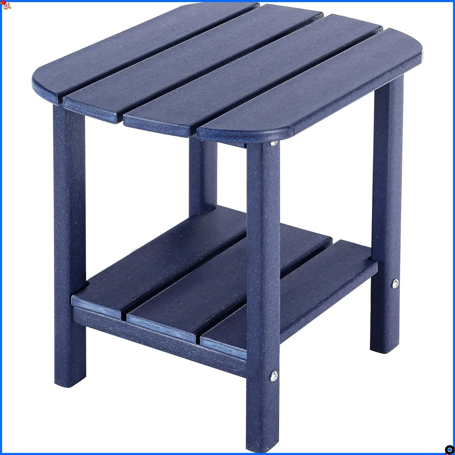 Приставной столик для улицы, темно-синий |   Всепогодный стол для патио |   Декор у бассейна с низким содержанием обслуживания |   Иржавеющая