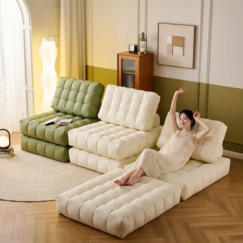 

Tatami folding sofa bed dual-purpose small apartment living room corner sofa Internet celebrity lazy tofu sofa recliner