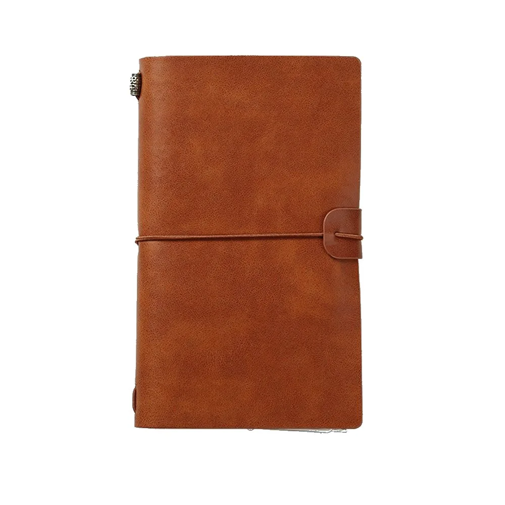 

Solid Retro Writing Diary Book Notepad Stationery Gifts Daily Organizer Notebook Journal Booklet Leather Travel Book