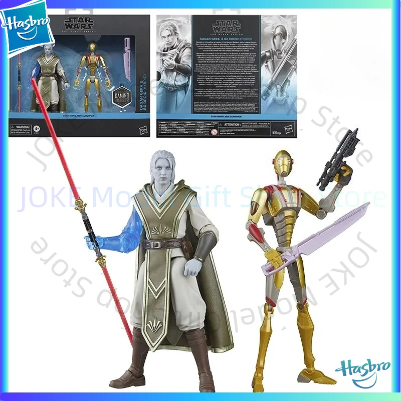 

Pre -sale Hasbro Star Wars Jedi Survivor The Black Series Dagan Gera & Bx Droid, Package of 2 Original Action Figures of 16cm,