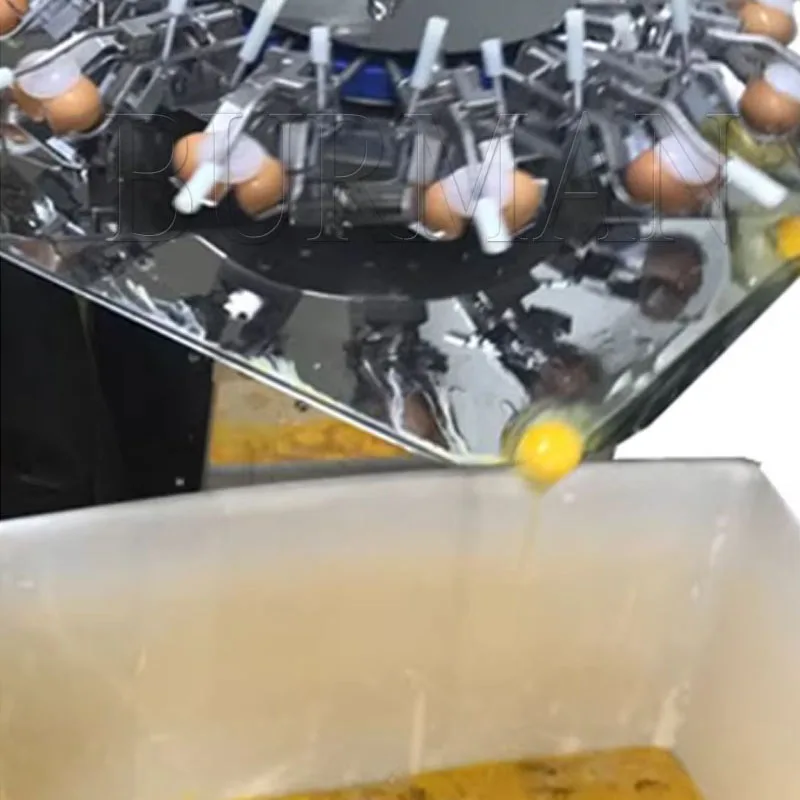 Rotating Egg Liquid Yolk White Braking Cracking Separator Break Machine