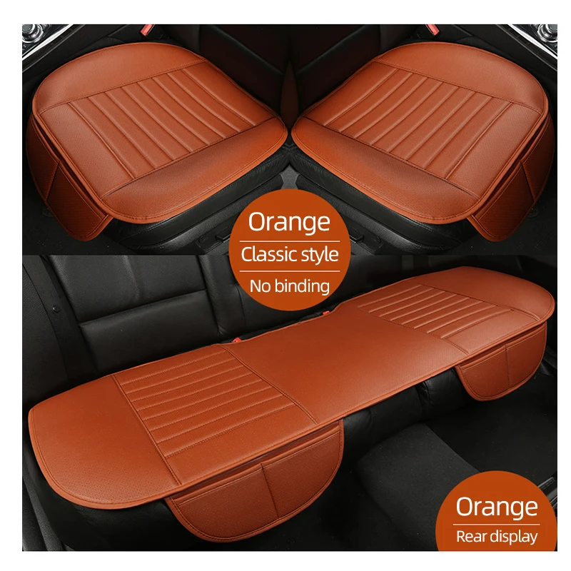 Car Seat Cover PU Leather Car Seat Cushion Universal Seat Cushion Anti Slip Chair Protector Mat Waterproof Sweatproof Surface