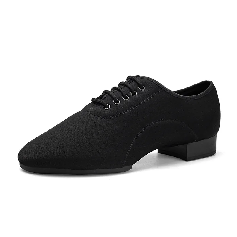 

Men's Ballroom Dance Shoes Latin Lace-up Salsa Performance Waltz Modern Practice Shoe Breathable Oxford Waltz Character Shoe
