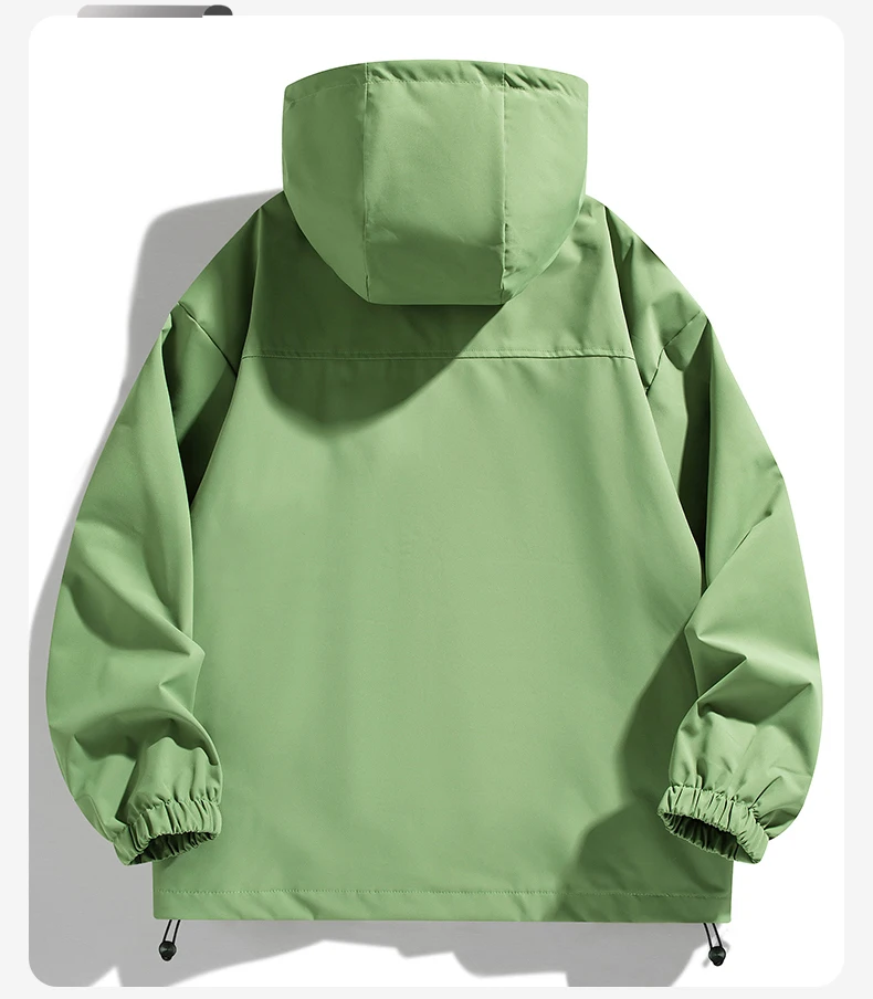 Unisex-Wanderjacken, wasserdicht, winddicht, für Frühling und Herbst, Trekkingjacke, Damen-Windjacke, Outdoor-Angel- und Campingjacke, Paarjacken. – Detail 9