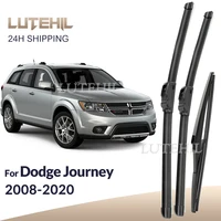 Para Dodge Journey 2008-2020 2009 2010 2011 2012 limpiaparabrisas delantero y trasero limpiaparabrisas cepillos de ventana 24 ""+ 18"" + 12""