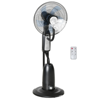 HOMCOM 3 speed remote Control 90W oscillating nebulizer fan