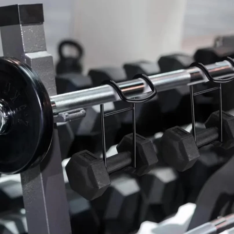 Dumbbell Spotter Hooks Hold Up Hangers Heavy Power Dumbbells Rack Attachments for Dumbbell Bench Press Chest & Shoulder Workouts