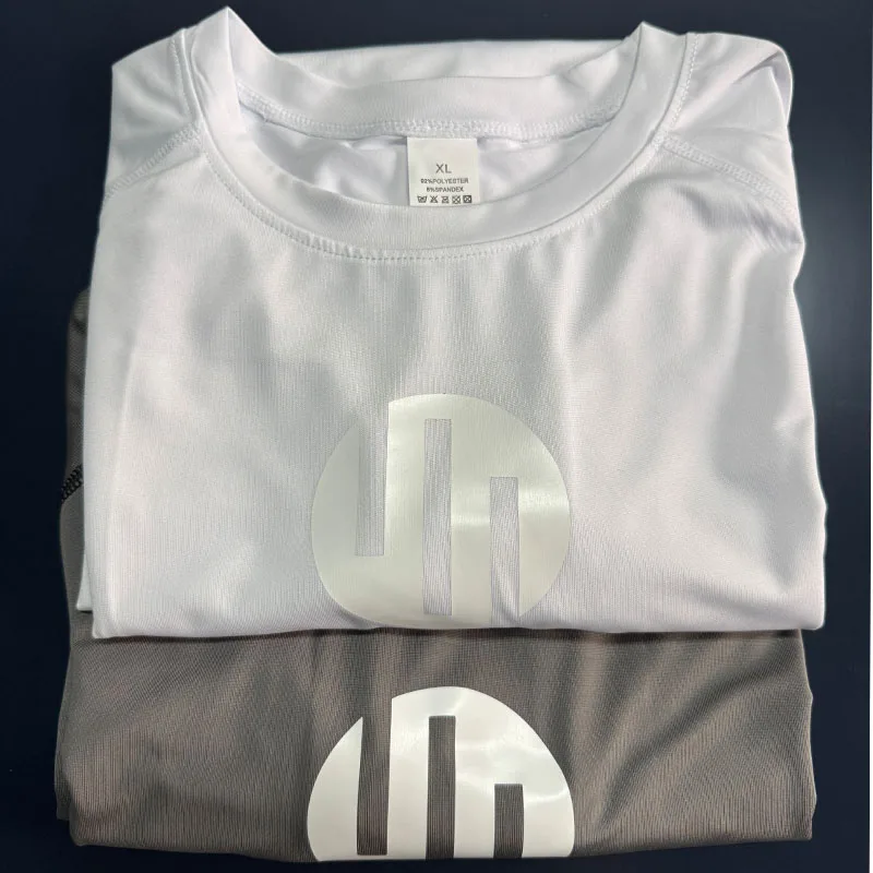 Compression Short Sleeve Shirt White Men's Gym Running T-Shirt Quick Dry Cycling Jogging Hiking Exercise Top Sports Rash guard