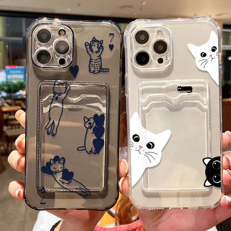 Soft Case For Samsung Galaxy S26 Ultra S25 Plus S24 S23 S22 Case A57 A37 A56 A36 A55 A07 A17 A16 Soft Card Slot Bag Holder Cover