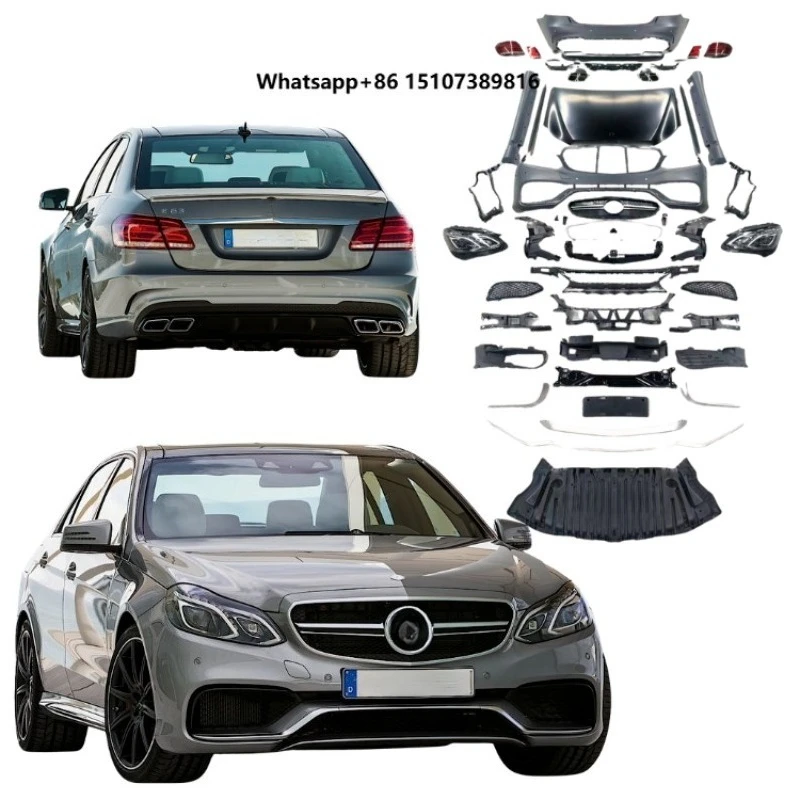 

Body Kit for E-class W212 2009-2013 Upgrade to E63 2014-2015 Car Body Panel Front and Rear Bumpers Engine Hood
