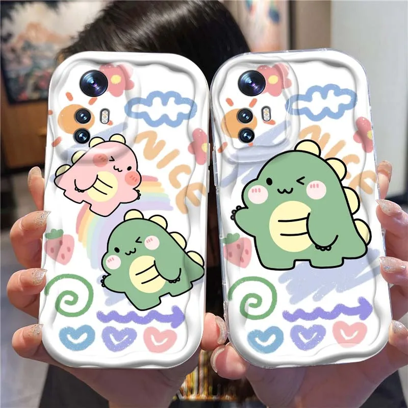 

Dinosaur Art Cute Cartoon Phone Case For Xiaomi Mi 11 12 12T 14 15 Lite Ultra Poco F4 X3 X5 X6 X4 X7 M6 F6 Pro 5G Wave Oil