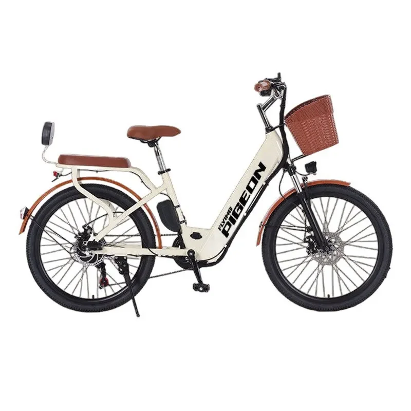 Flying Pigeon Detachable Battery Electric Mountain Bike Lithium Power Men Women Commuting Light E-Bike