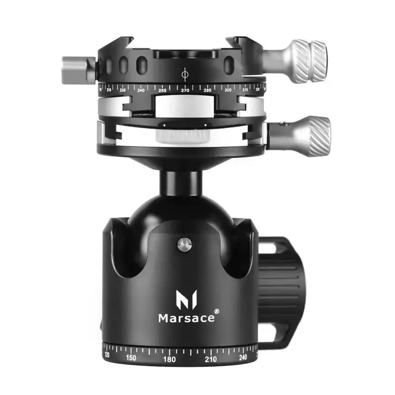 

Marsace XB-2PRO Professional 3-in-1 Geared Ball Head, Precision Micro-adjustment Tripod Head for Landscape, Macro & Photograph