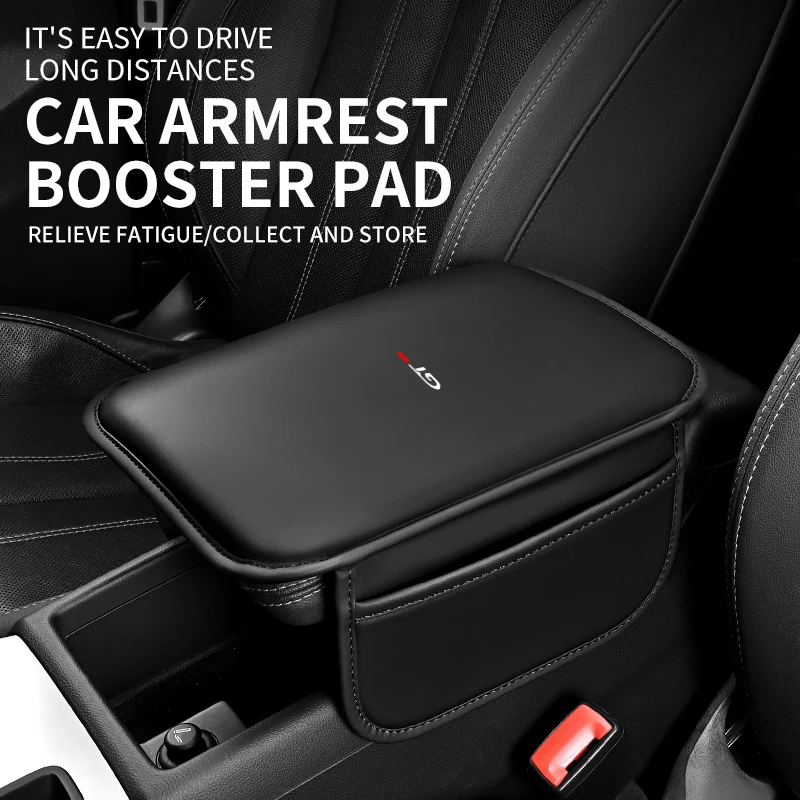 Car Center Console Armrest Cushion Holder Multifunctional Storage Box Pad Car Accessories For peugeot gt gtline 2011 2018 2020