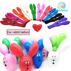 15pcs Cartoon New Rabbit Ear Balloons Easter Children's Birthday Party Decorative Toys